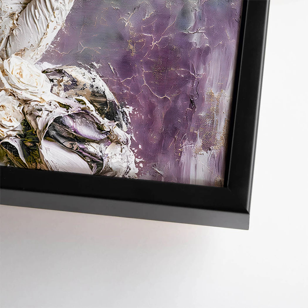 Blüten Couture Leinwand Bild