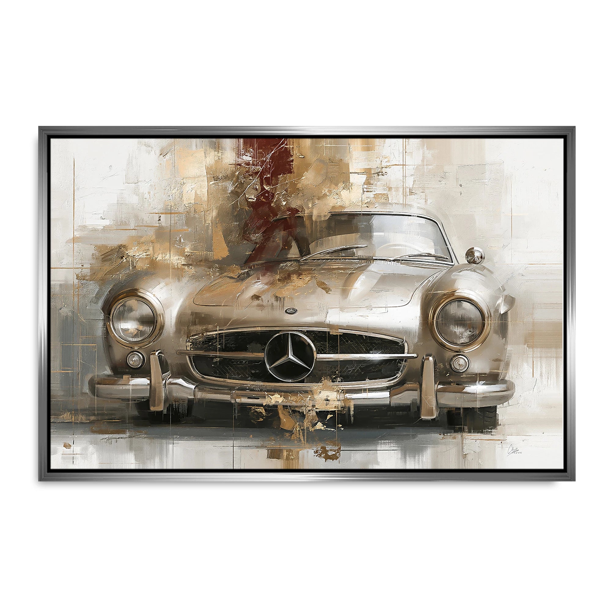 Mercedes 300SL Legende Leinwand Bild