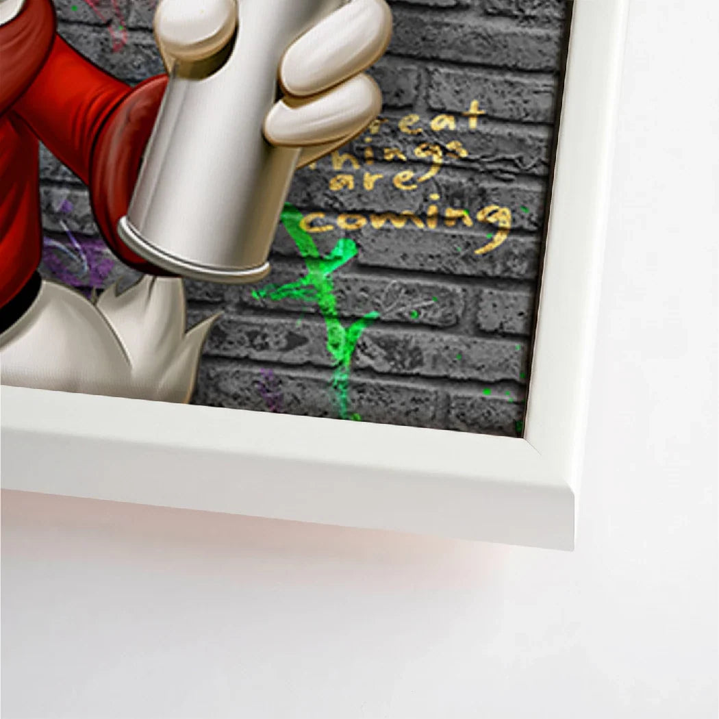 Dagobert Duck Street Money Leinwand Bild