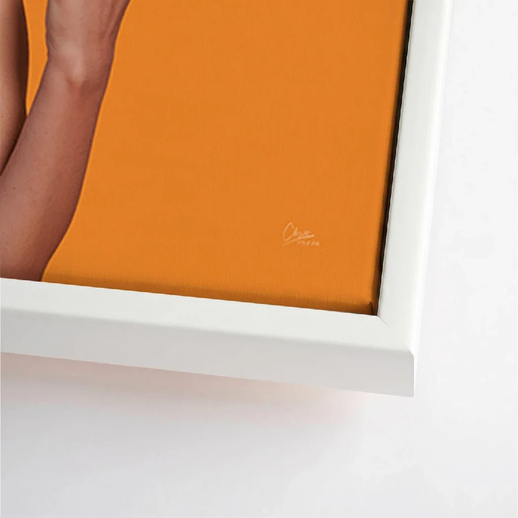 Marilyn Monroe Orange Kiss Leinwand Bild