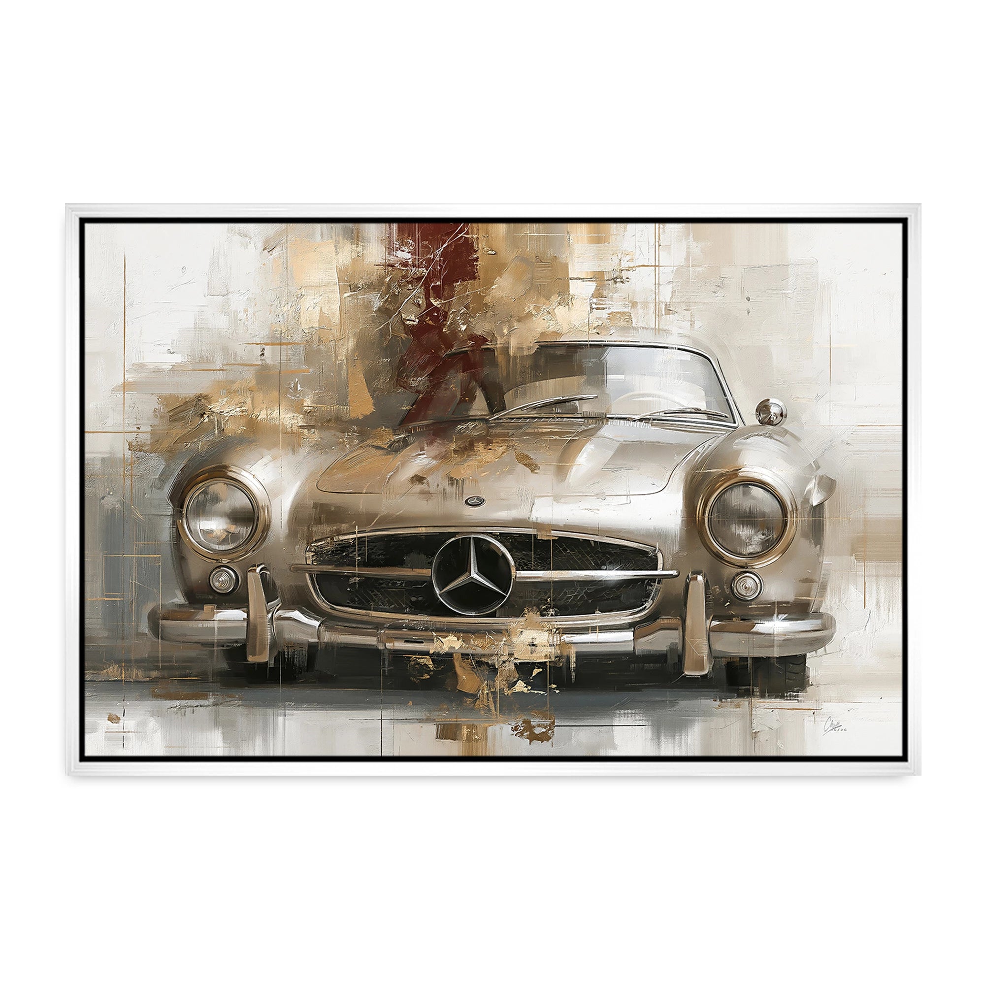 Mercedes 300SL Legende Leinwand Bild
