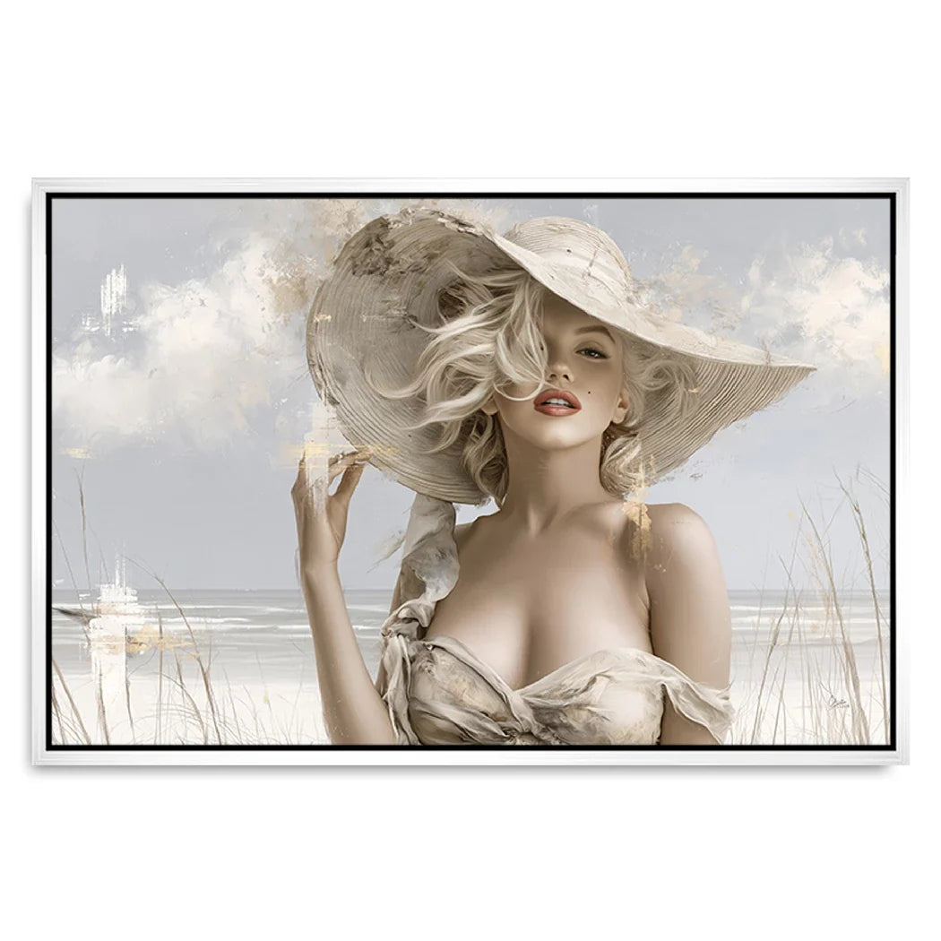 Marilyn Monroe Riviera Leinwand Bild