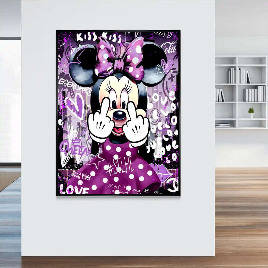 Bad Minnie Wandbild | Unikat INGALERIE