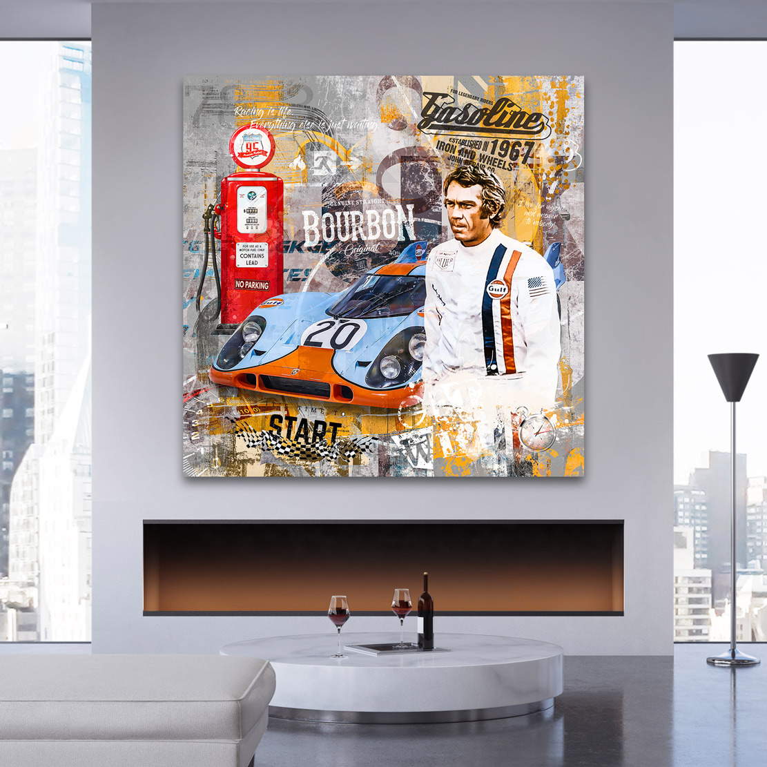 Steve Gasoline Leinwand Bild INGALERIE
