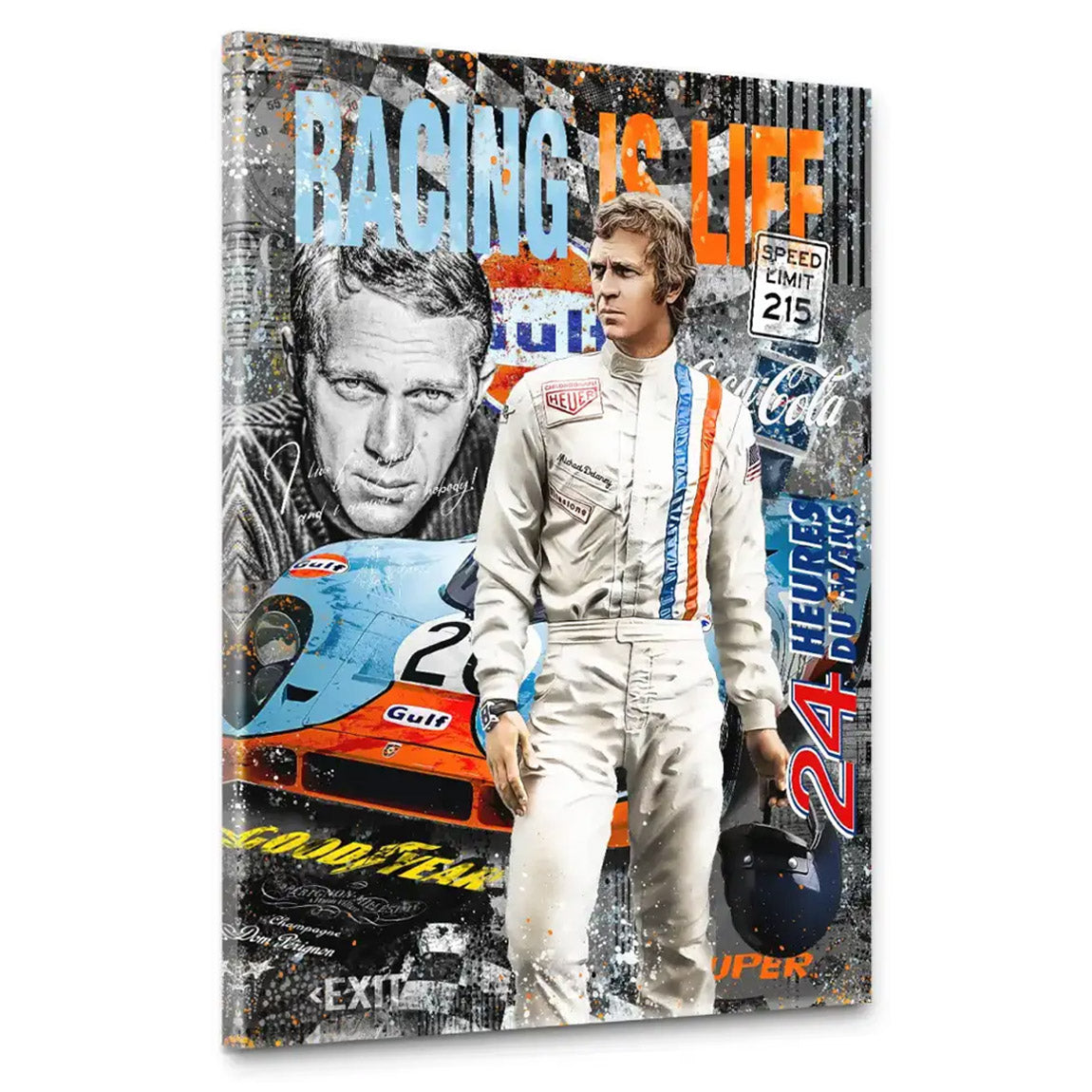 Steve Le Mans Nr.2 Leinwand Bild INGALERIE