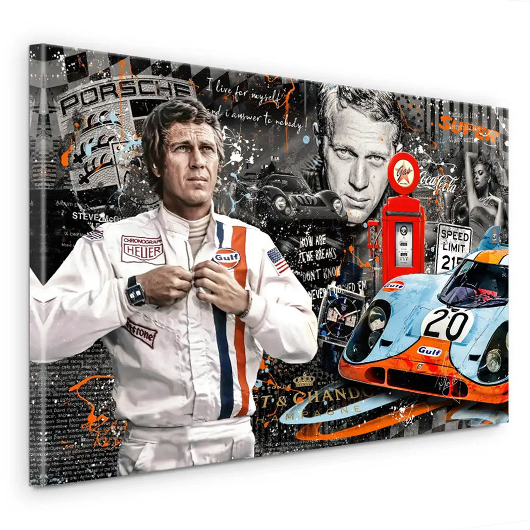 Steve Racetrack Leinwand Bild INGALERIE