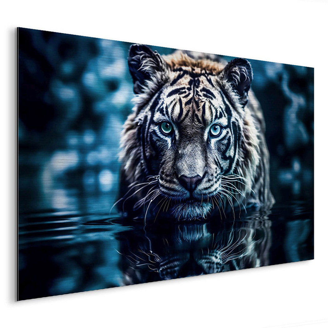Tiger by Night AluDibond Gebürstet INGALERIE