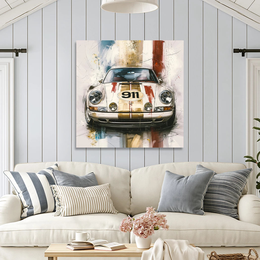 Porsche 911 Racing Leinwand Bild