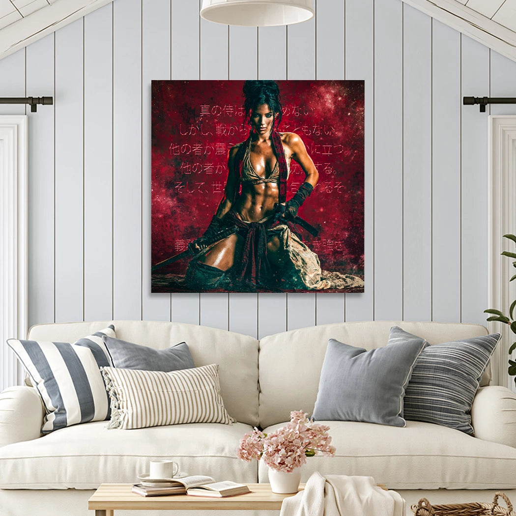 Rote Ronin Leinwand Bild