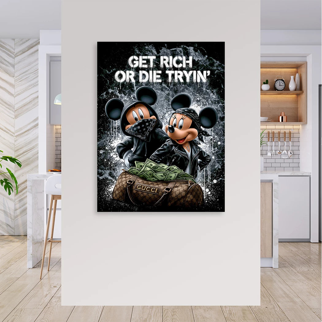 Micky Minnie Hustle Leinwand Bild