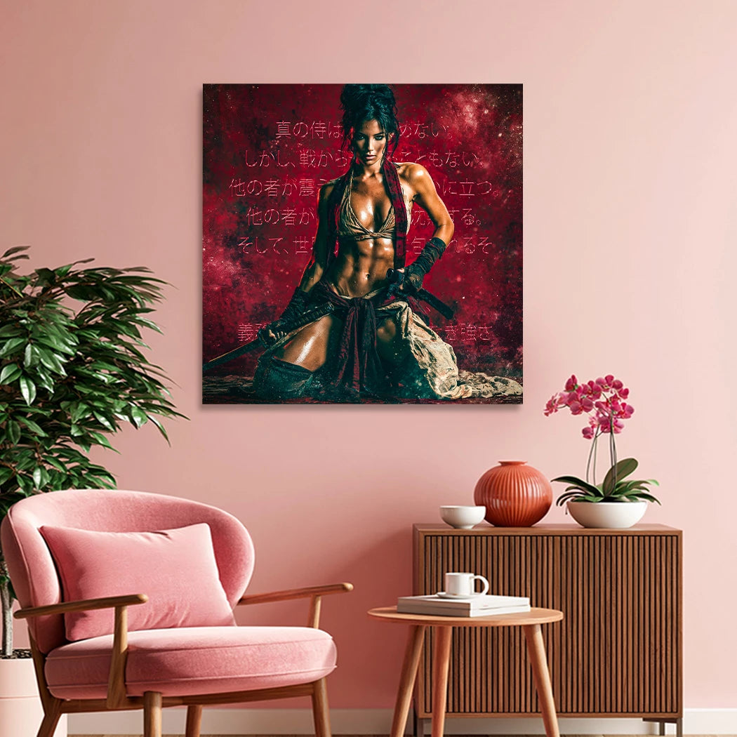 Rote Ronin Leinwand Bild