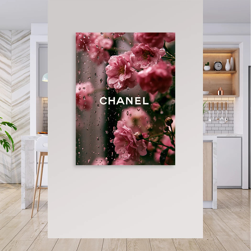 Chanel Blütenregen Leinwand Bild