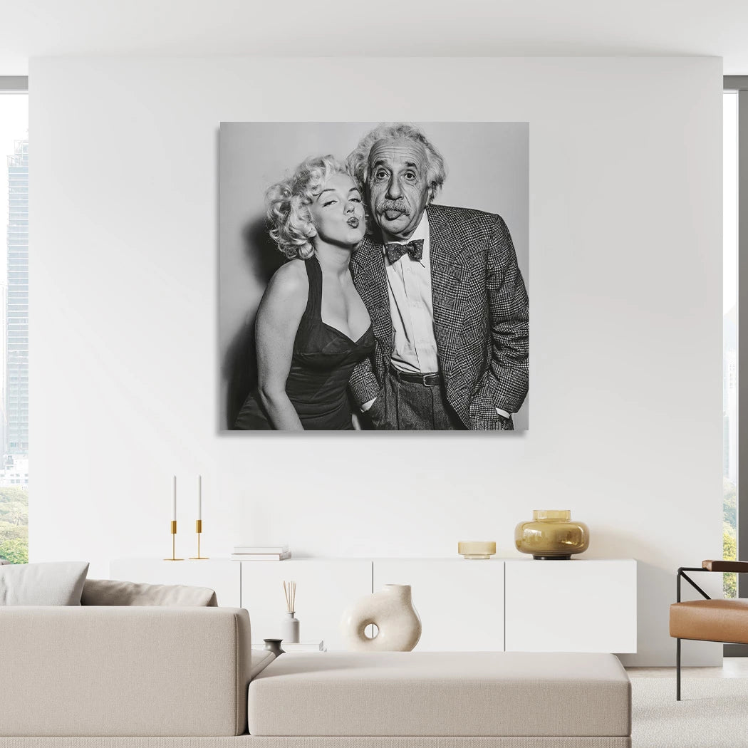 Einstein Monroe Twist Acrylglasbild
