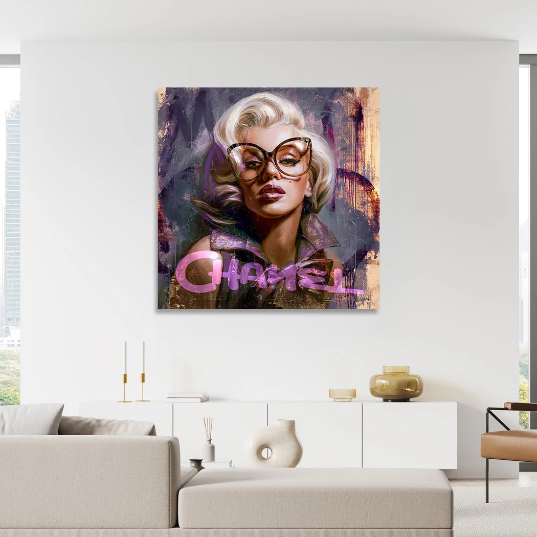 Monroe Chanel Chic Acrylglasbild