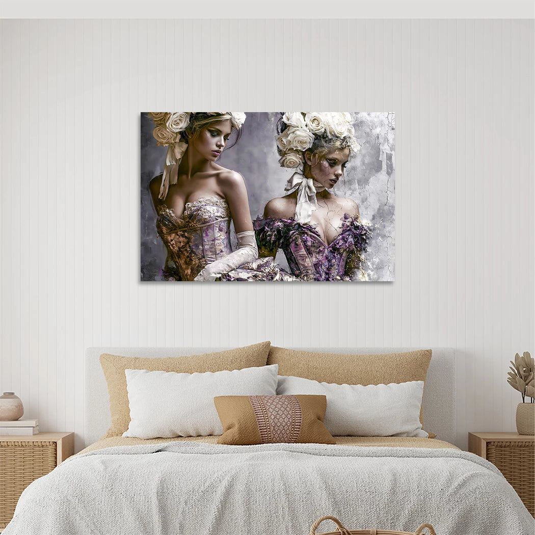 Rosen Duett Acrylglasbild