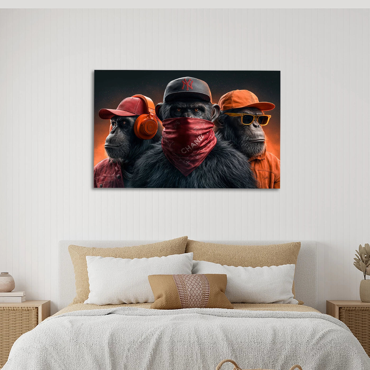 Die drei Affen Leinwand Bild