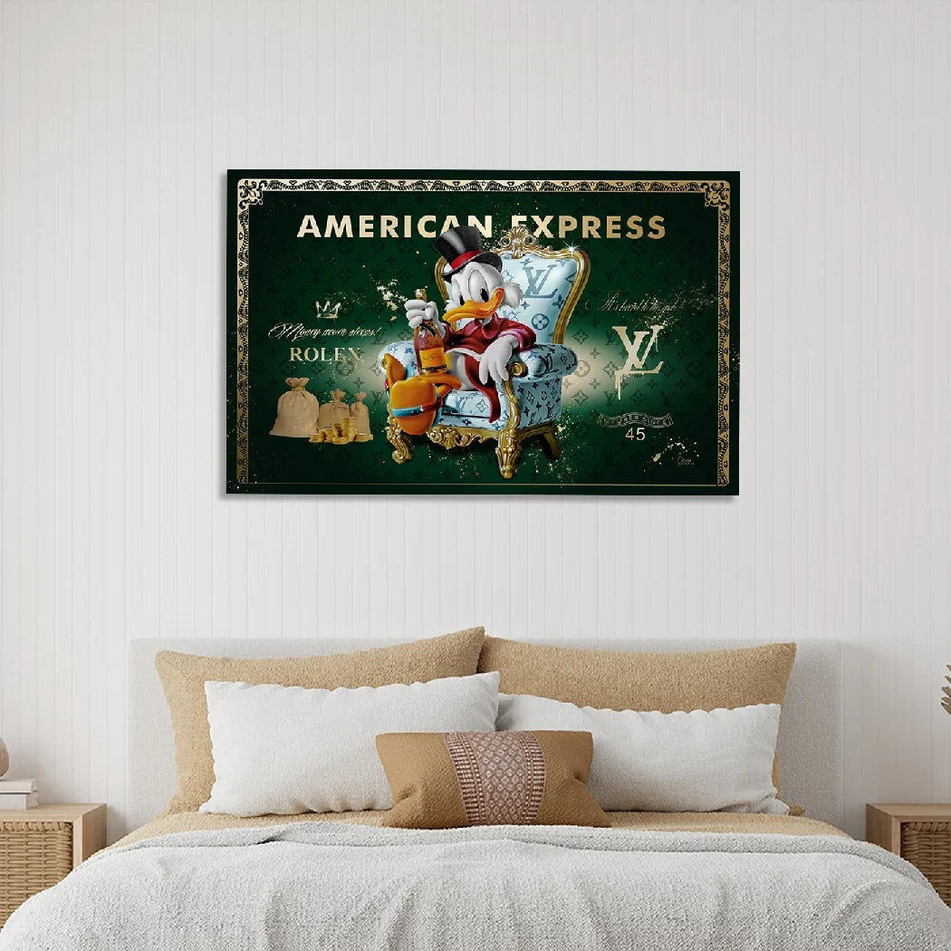 Dagobert Duck Millionaire Acrylglasbild