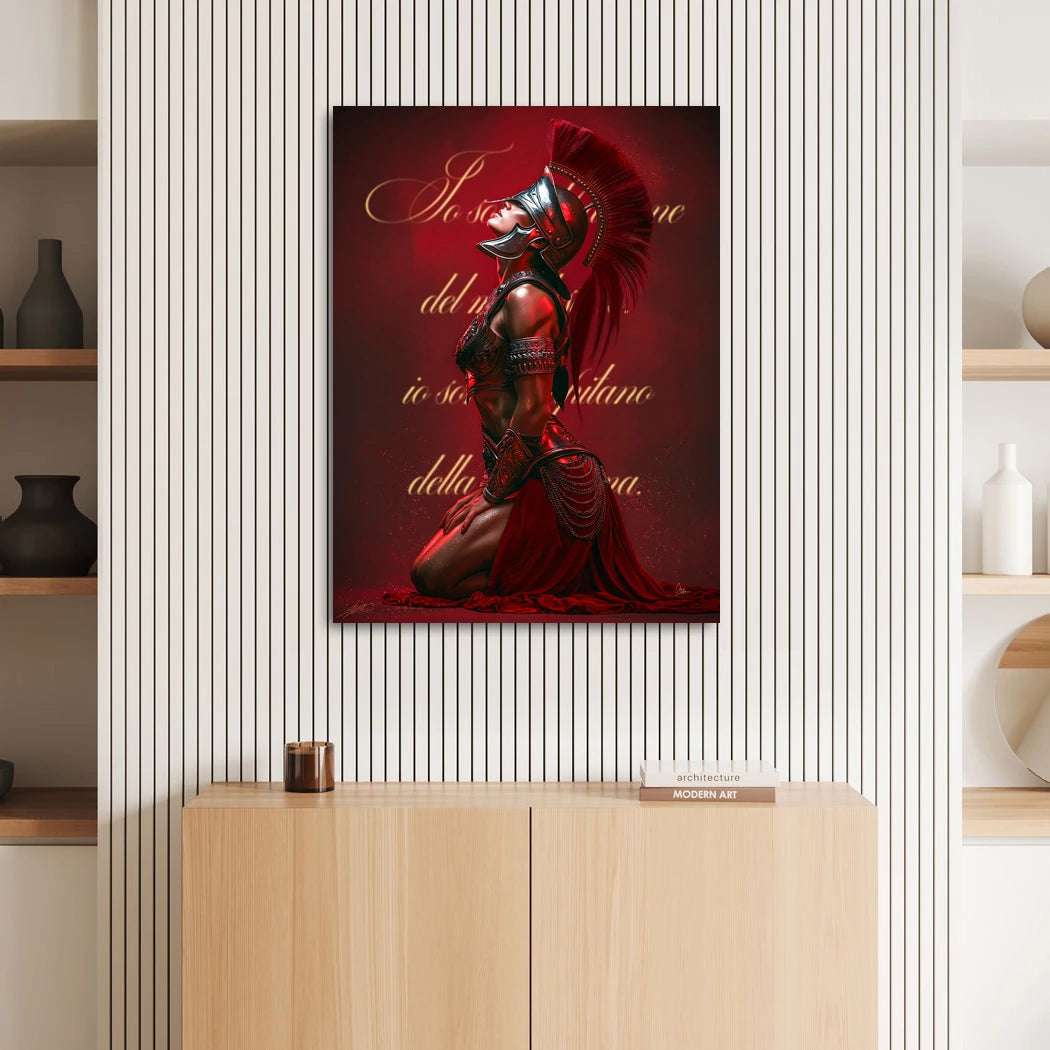 Rote Legionärin Acrylglasbild