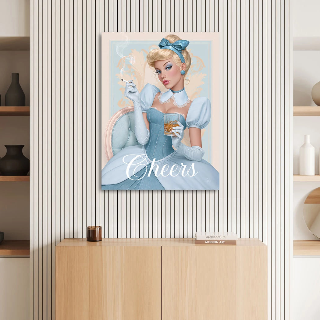 Cinderella Cheers Acrylglasbild