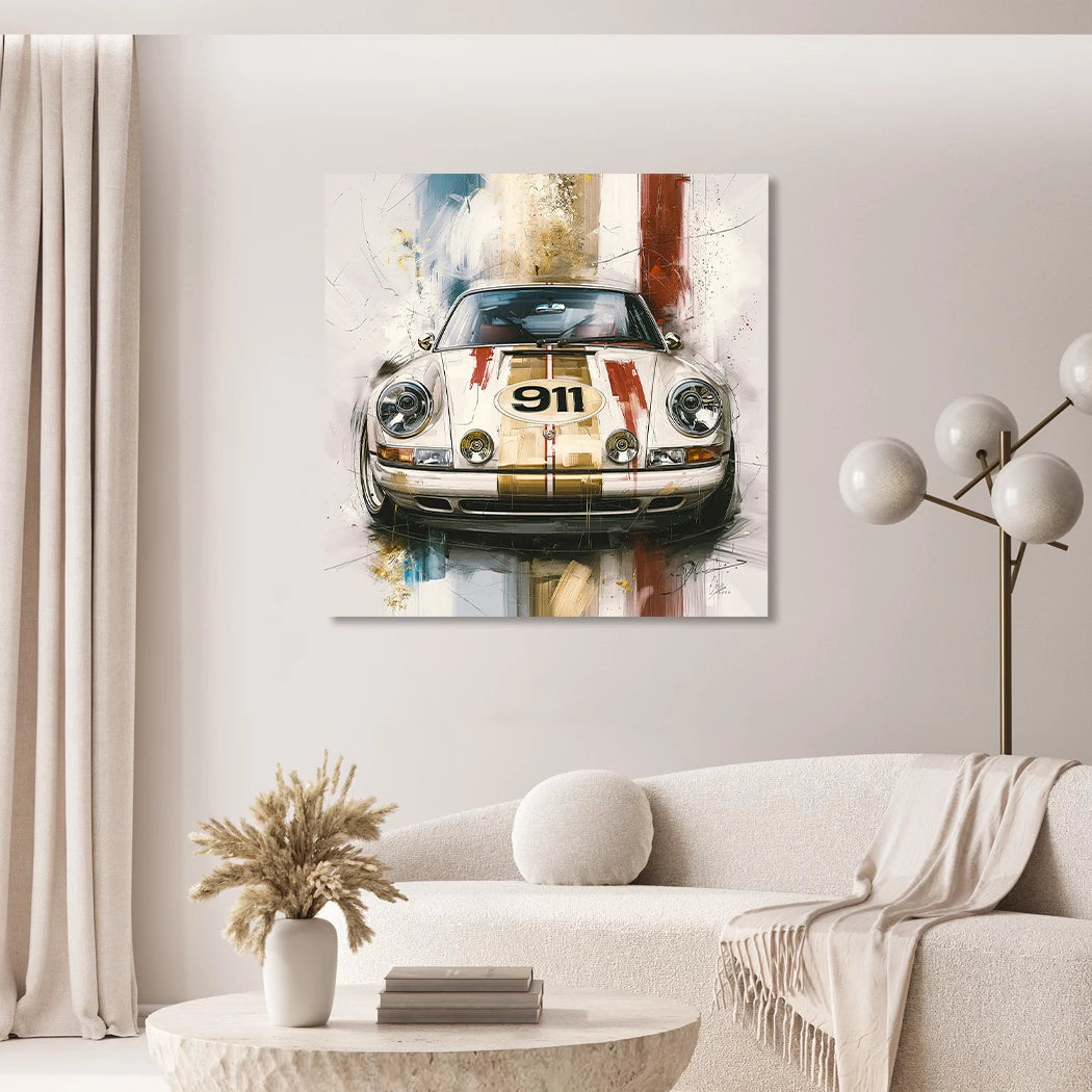 Porsche 911 Racing Acrylglasbild
