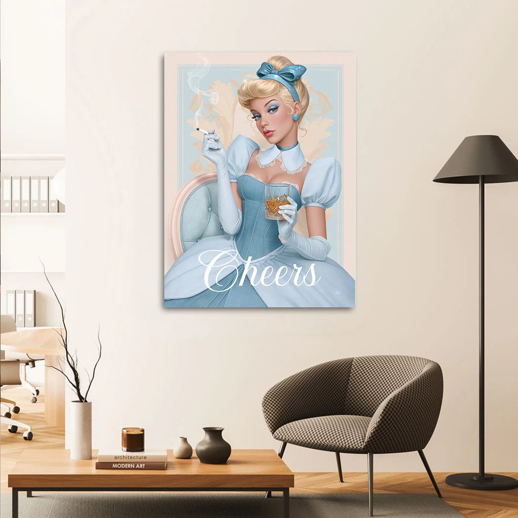 Cinderella Cheers Acrylglasbild