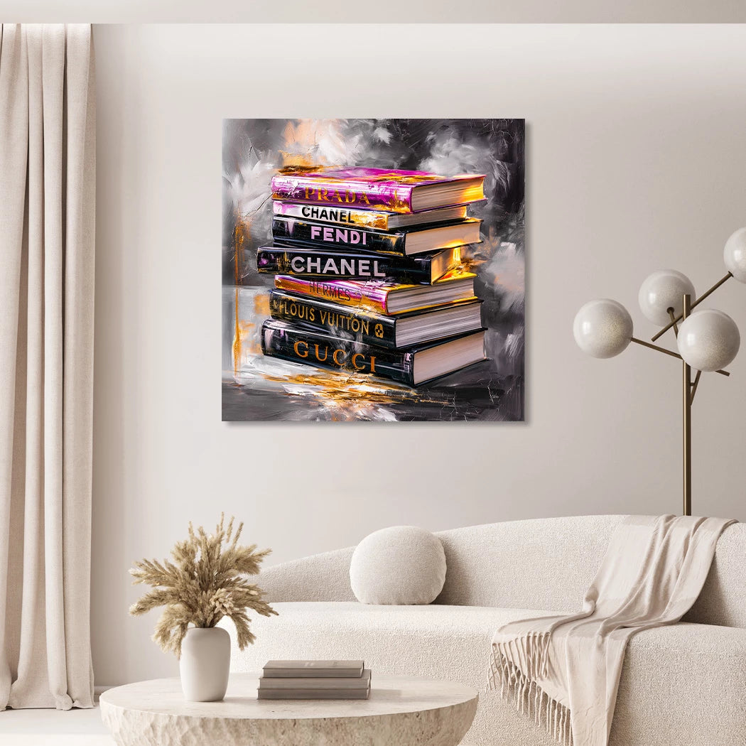 Fashion Bücher Acrylglasbild