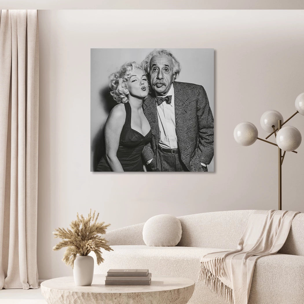 Einstein Monroe Twist Acrylglasbild