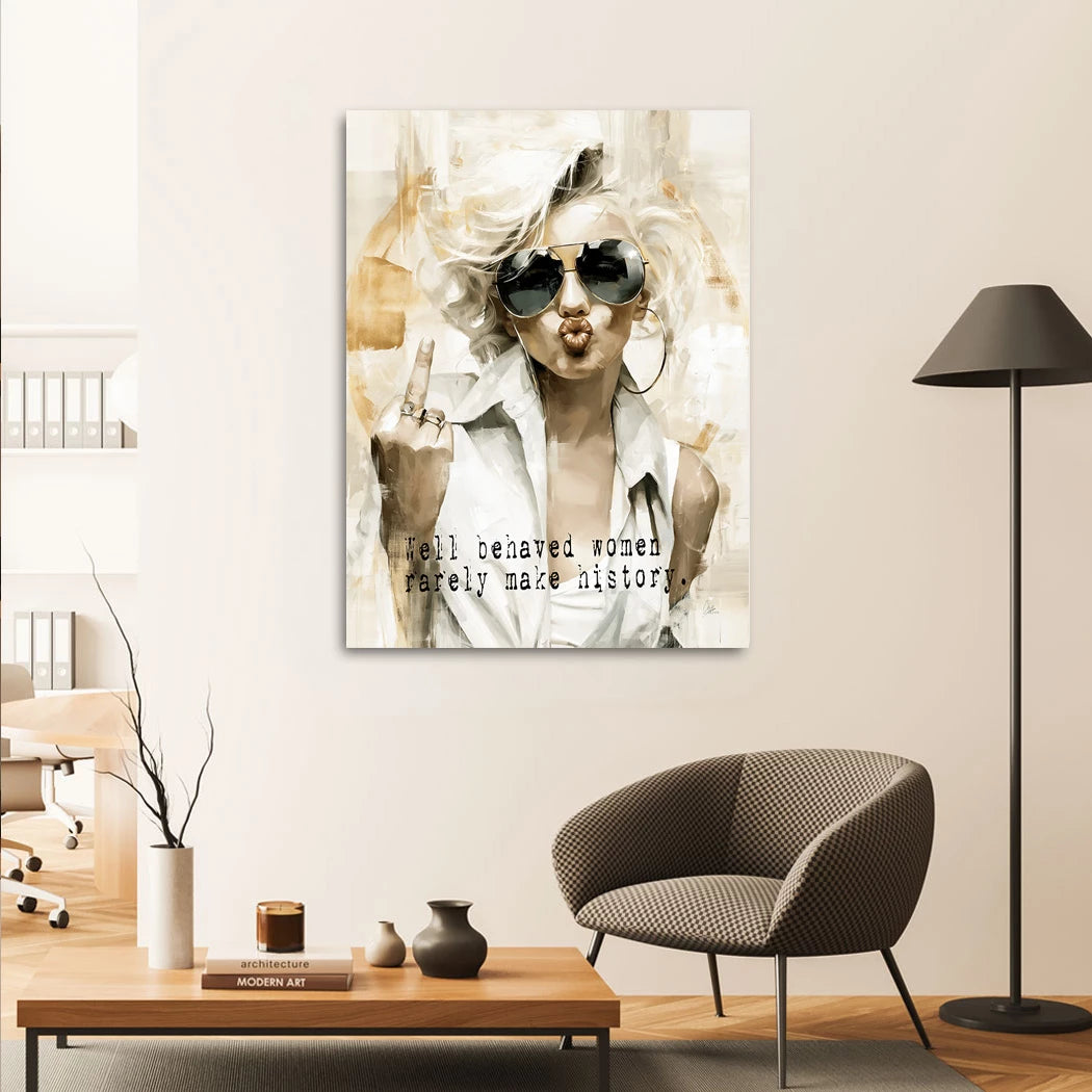 Marilyn Monroe Rebell Leinwand Bild