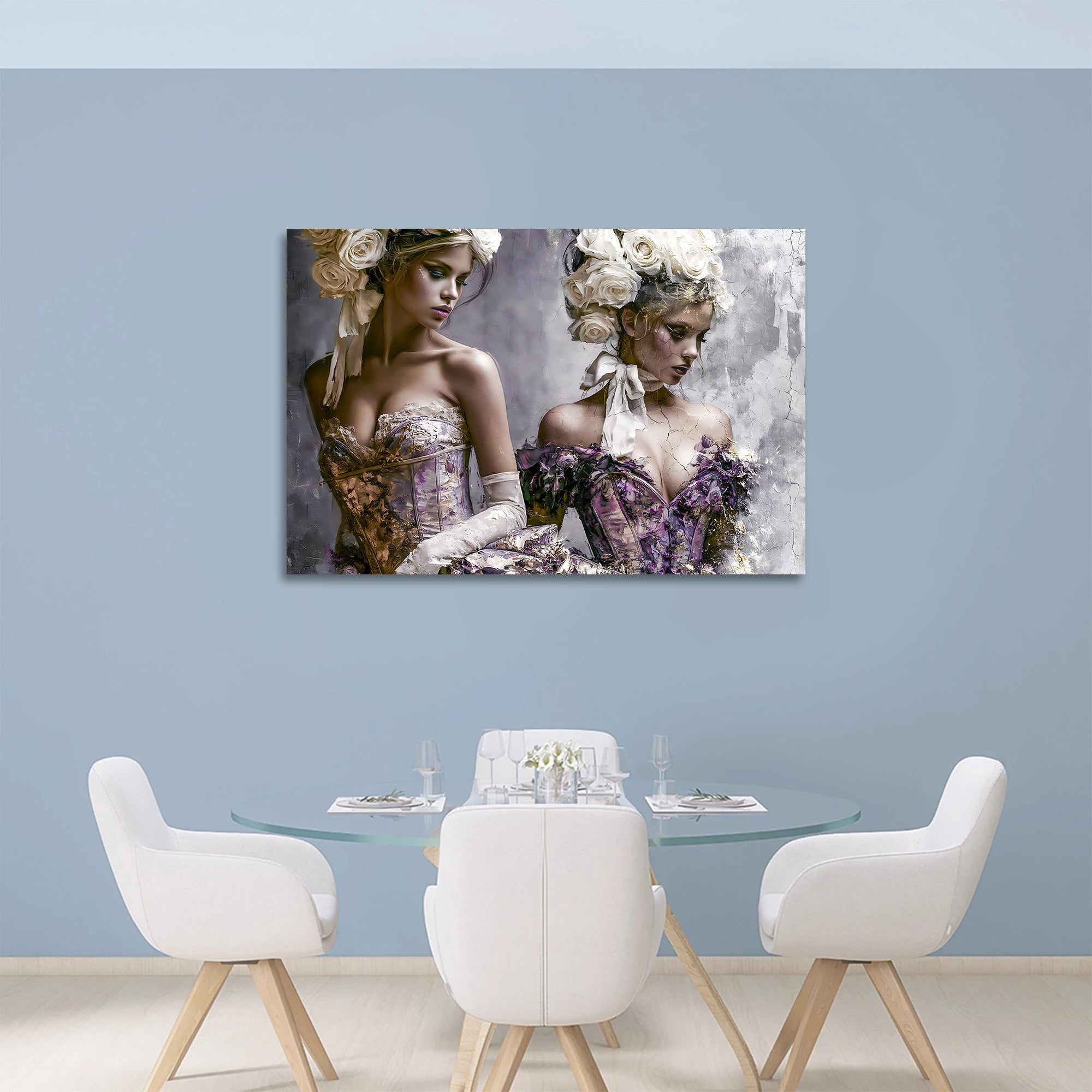 Rosen Duett Acrylglasbild