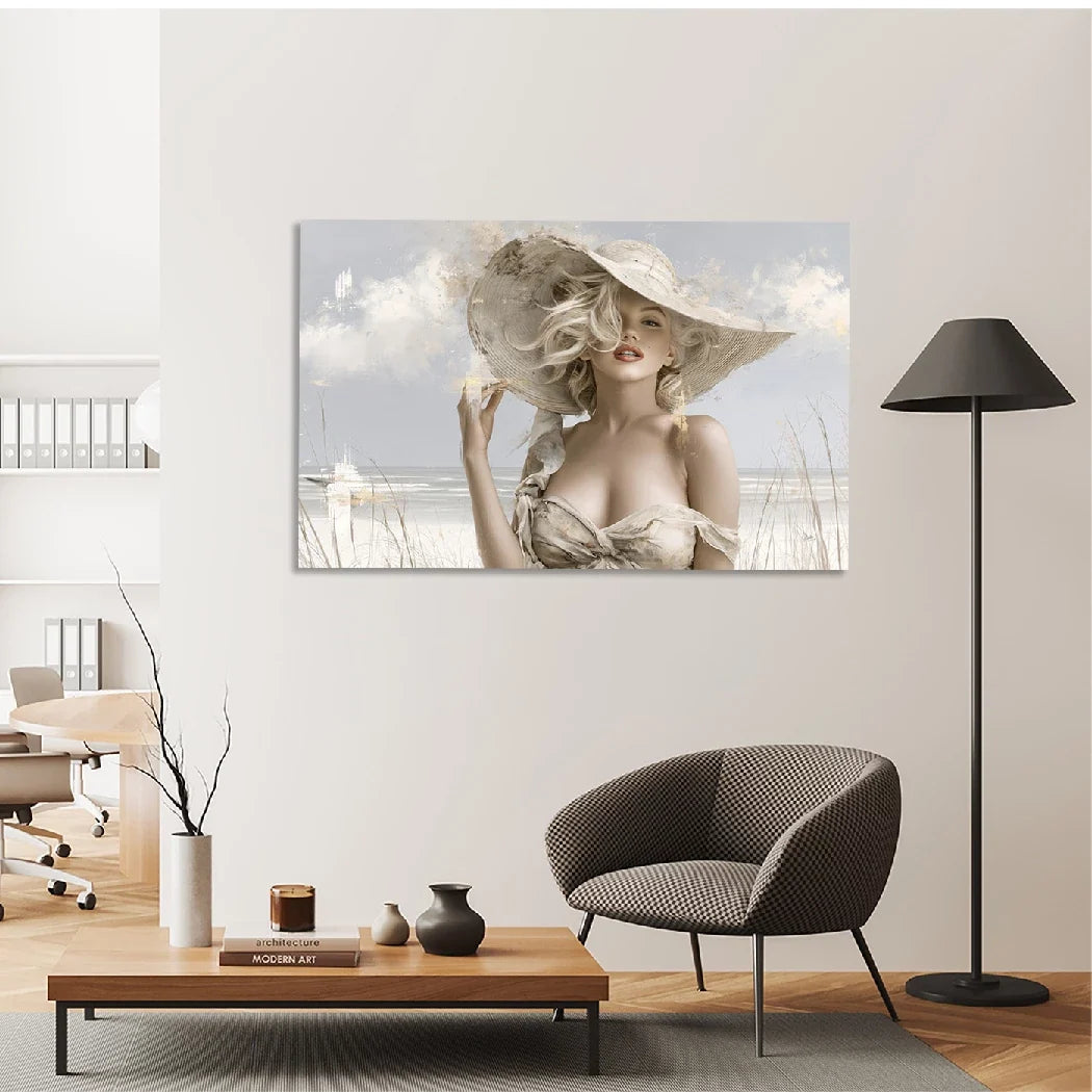 Marilyn Monroe Riviera Leinwand Bild