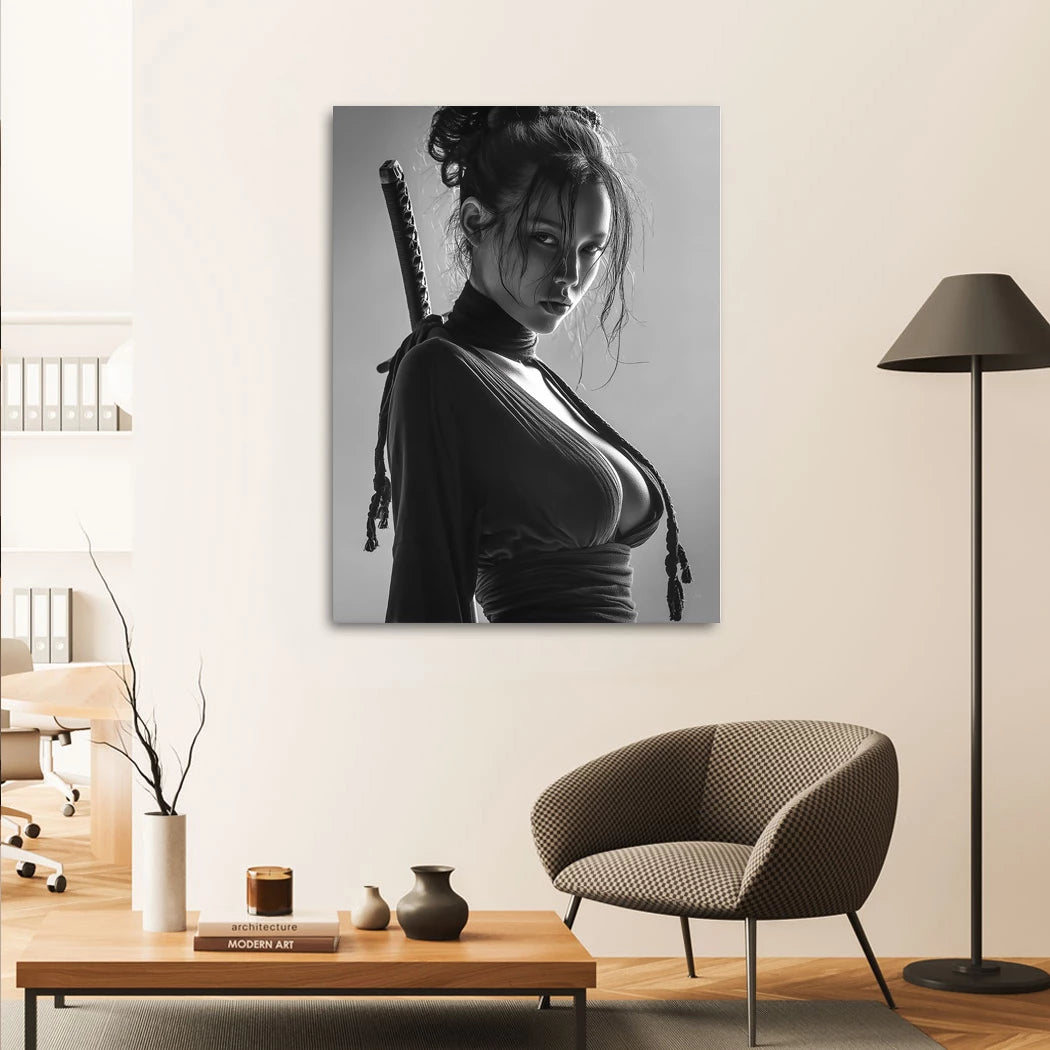 Katana Queen Alu Dibond Wandbild
