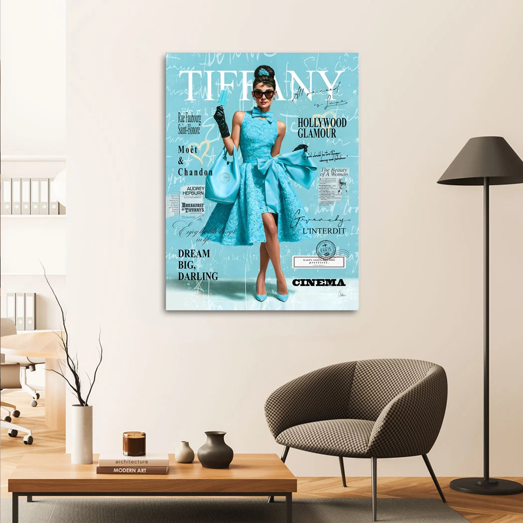 Audrey Tiffany Chic Alu Dibond Wandbild