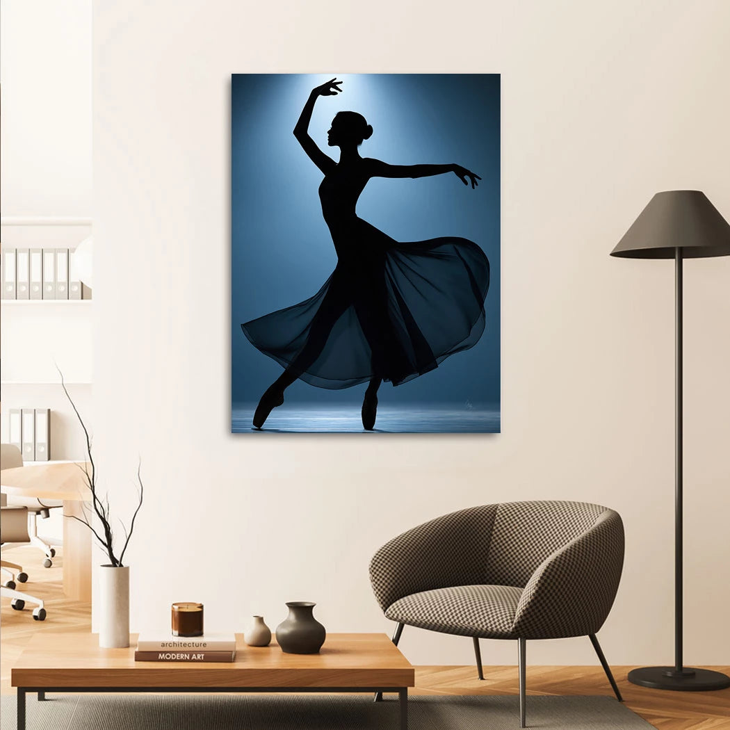 Ballerina Lichttanz Acrylglasbild