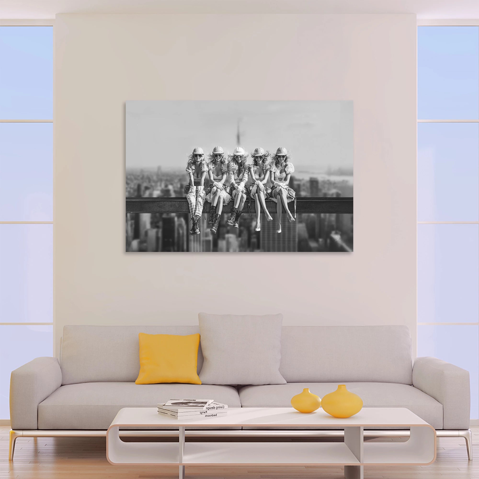 Skyline Girls Acrylglasbild