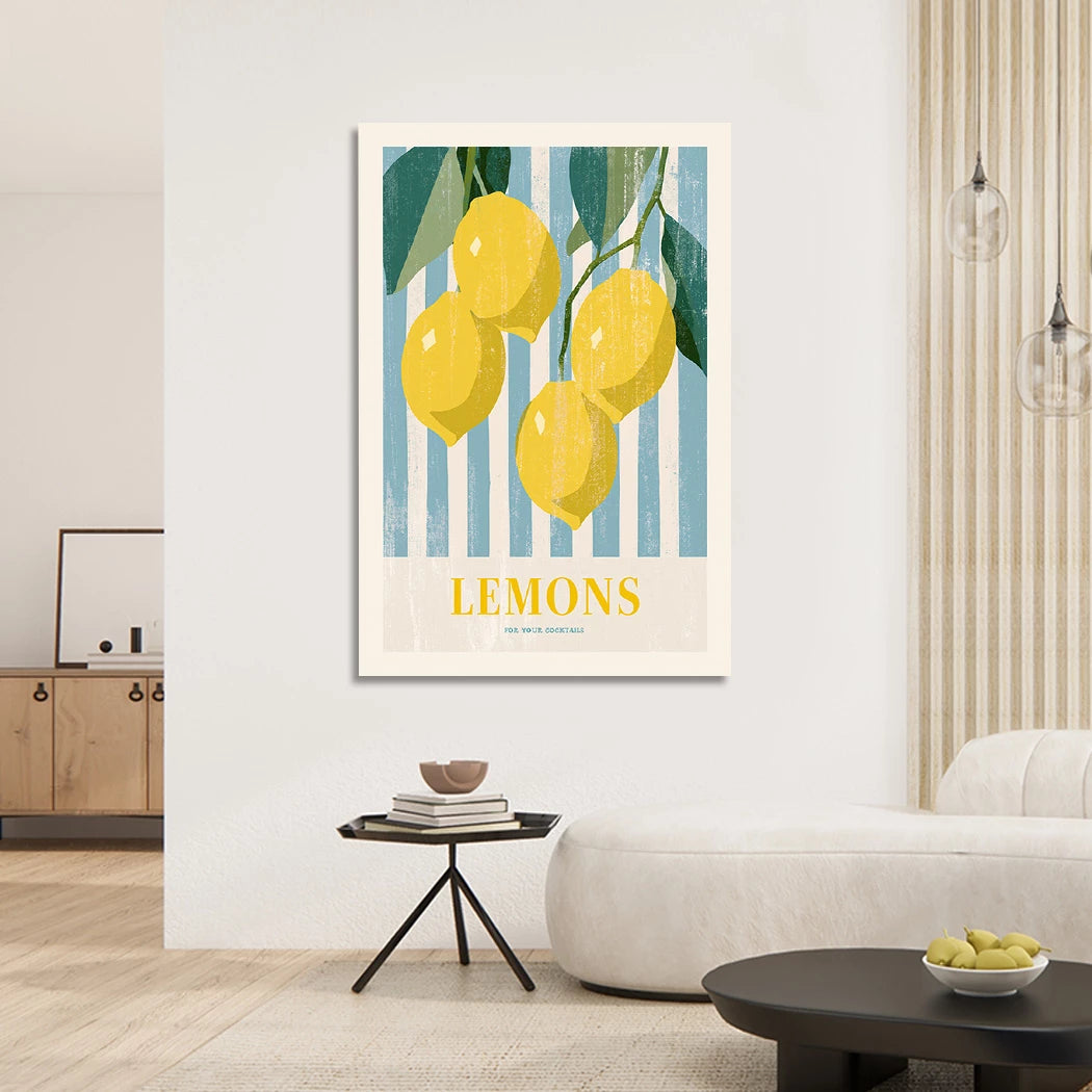 Lemons Cocktail Acrylglasbild
