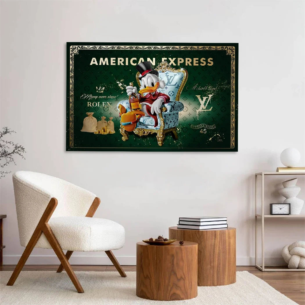 Dagobert Duck Millionaire Acrylglasbild