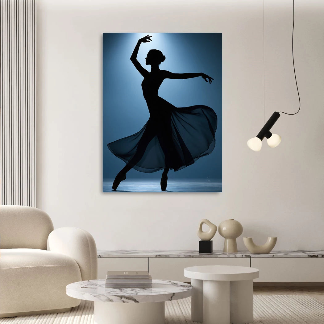 Ballerina Lichttanz Acrylglasbild