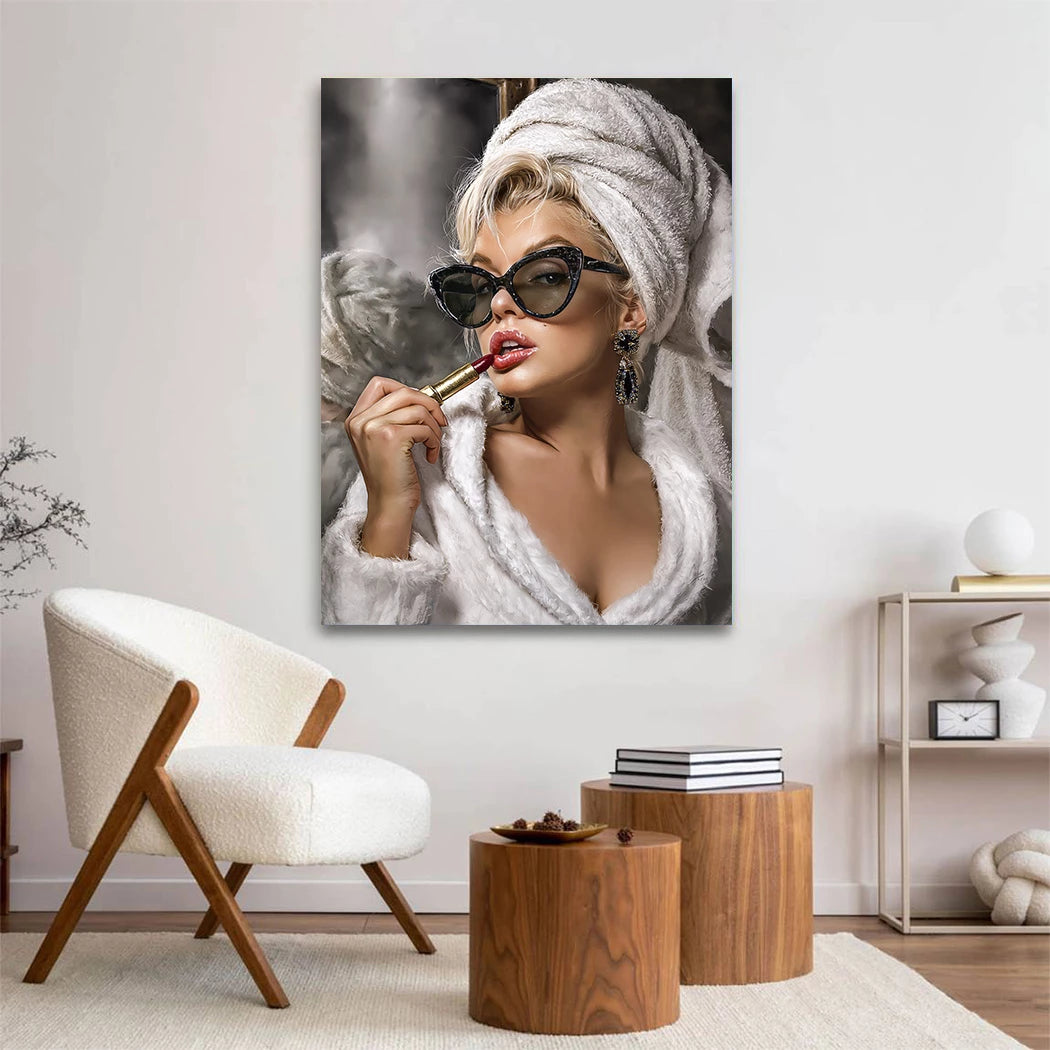 Marilyn Rouge Acrylglasbild