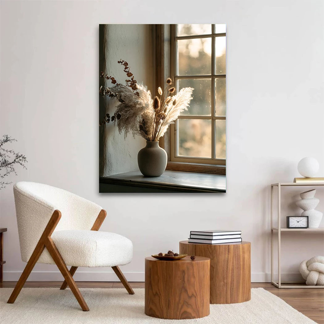 Pampas Fensterlicht Acrylglasbild
