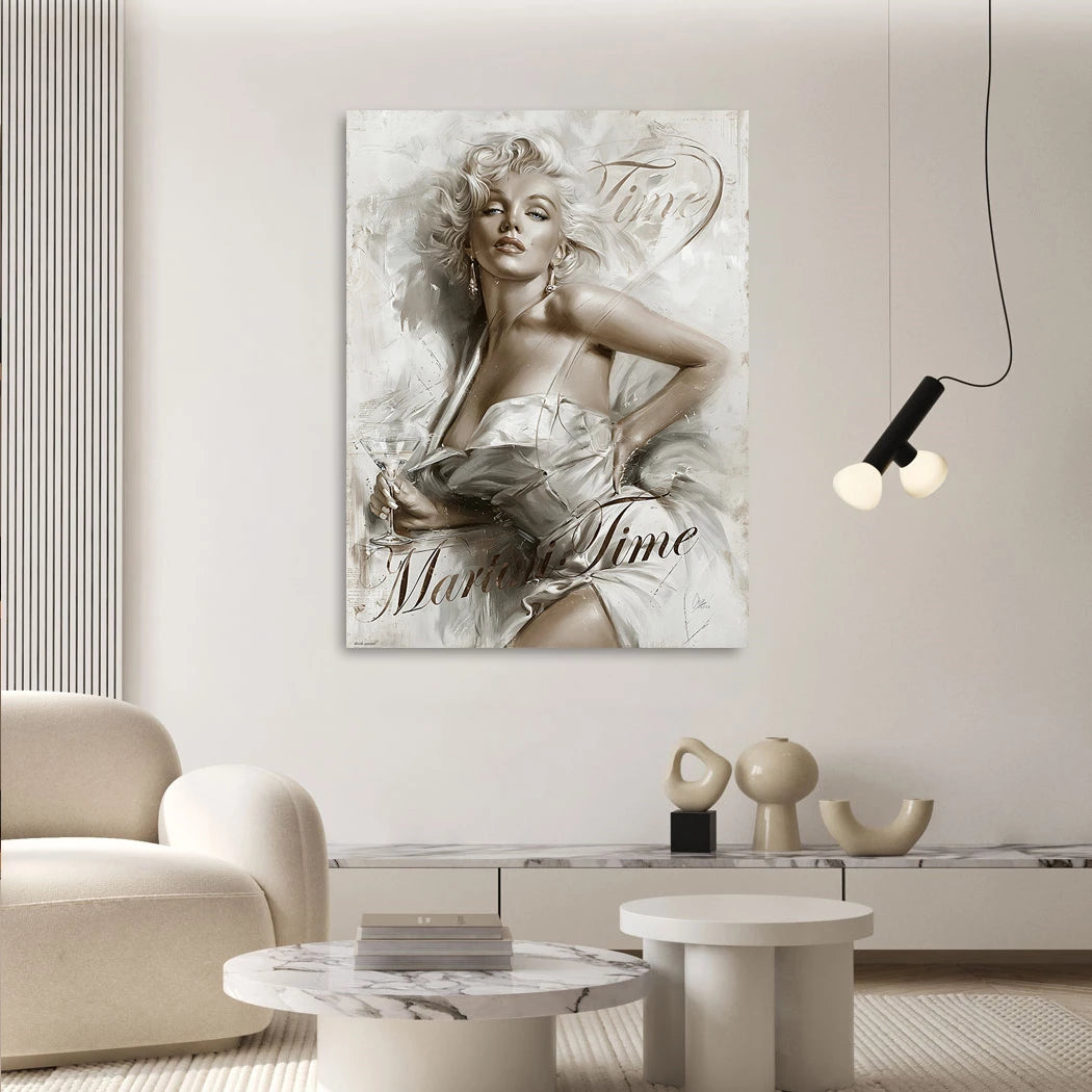 Marilyn Monroe Martini Time Acrylglasbild