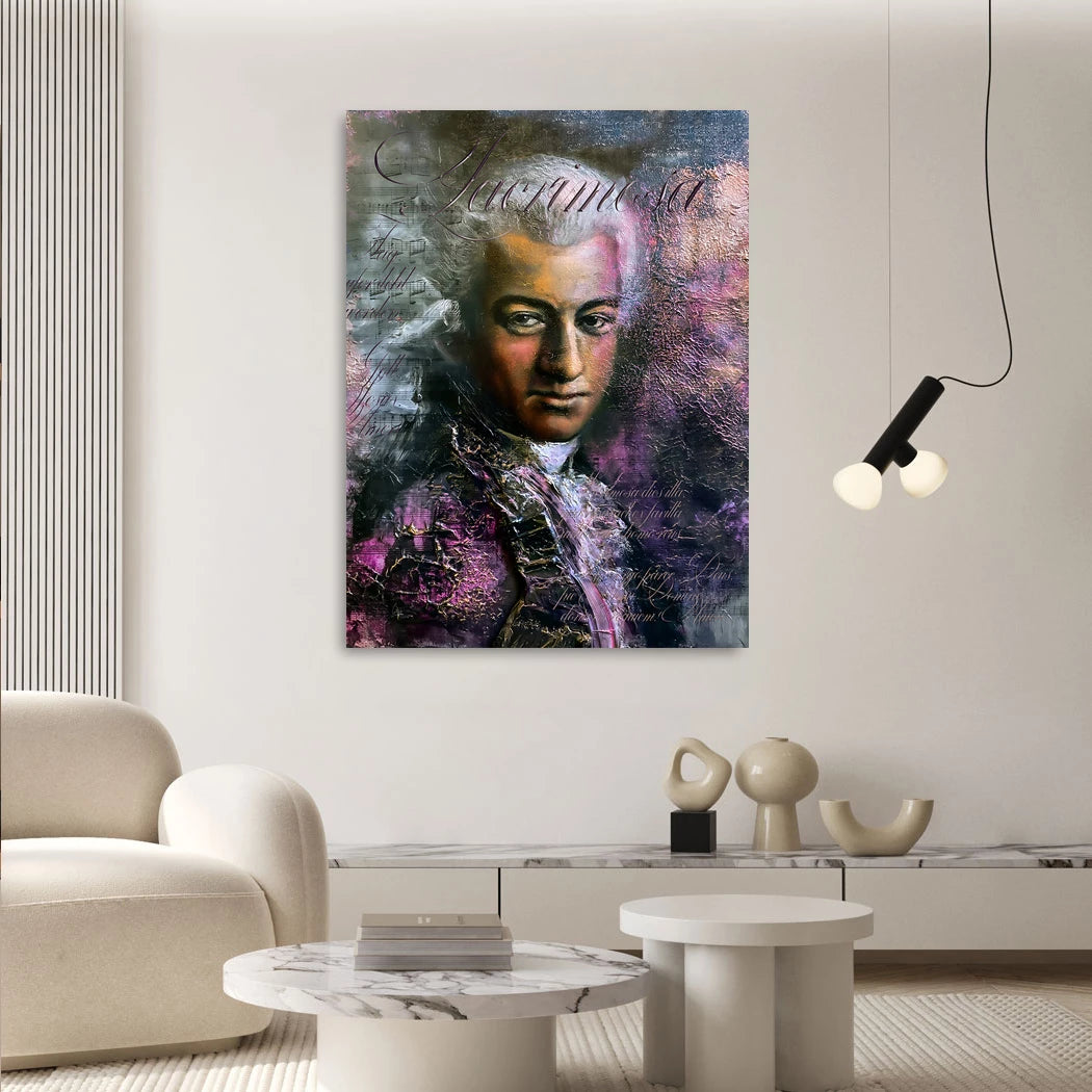 Mozart Opus Alu Dibond Wandbild