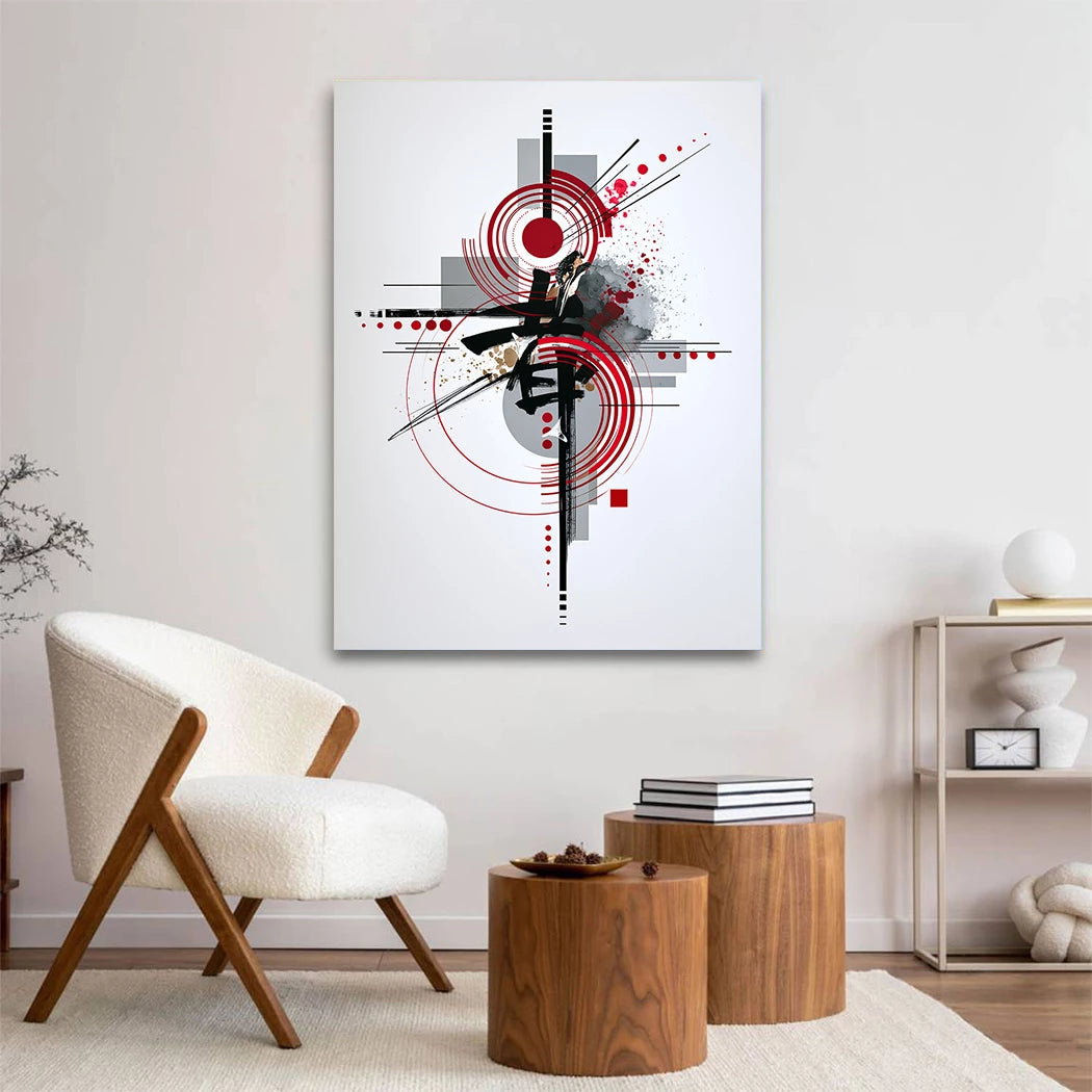 Zen Geometrie Acrylglasbild