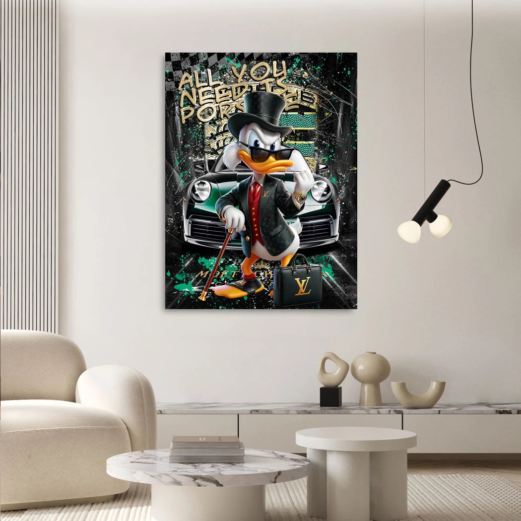 Porsche Dagobert Leinwand Bild