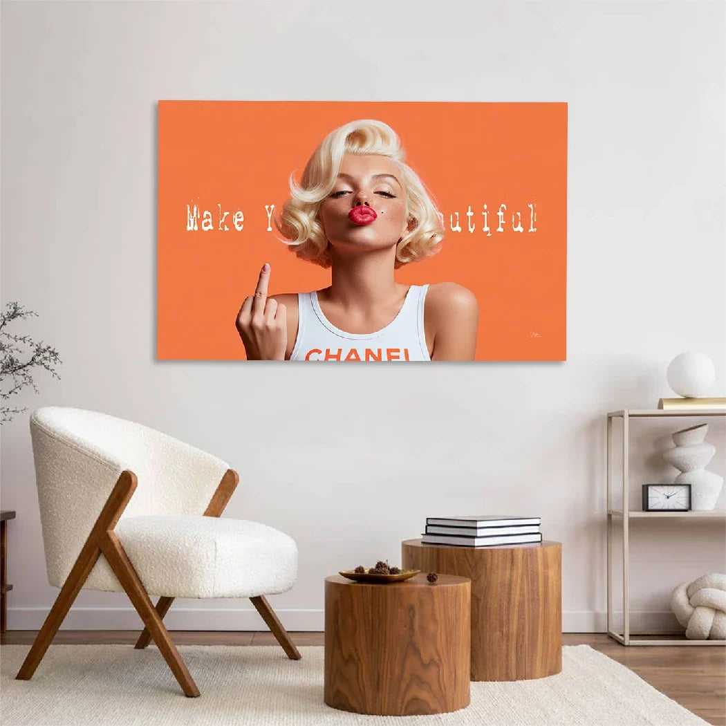 Marilyn Monroe Beautiful Leinwand Bild
