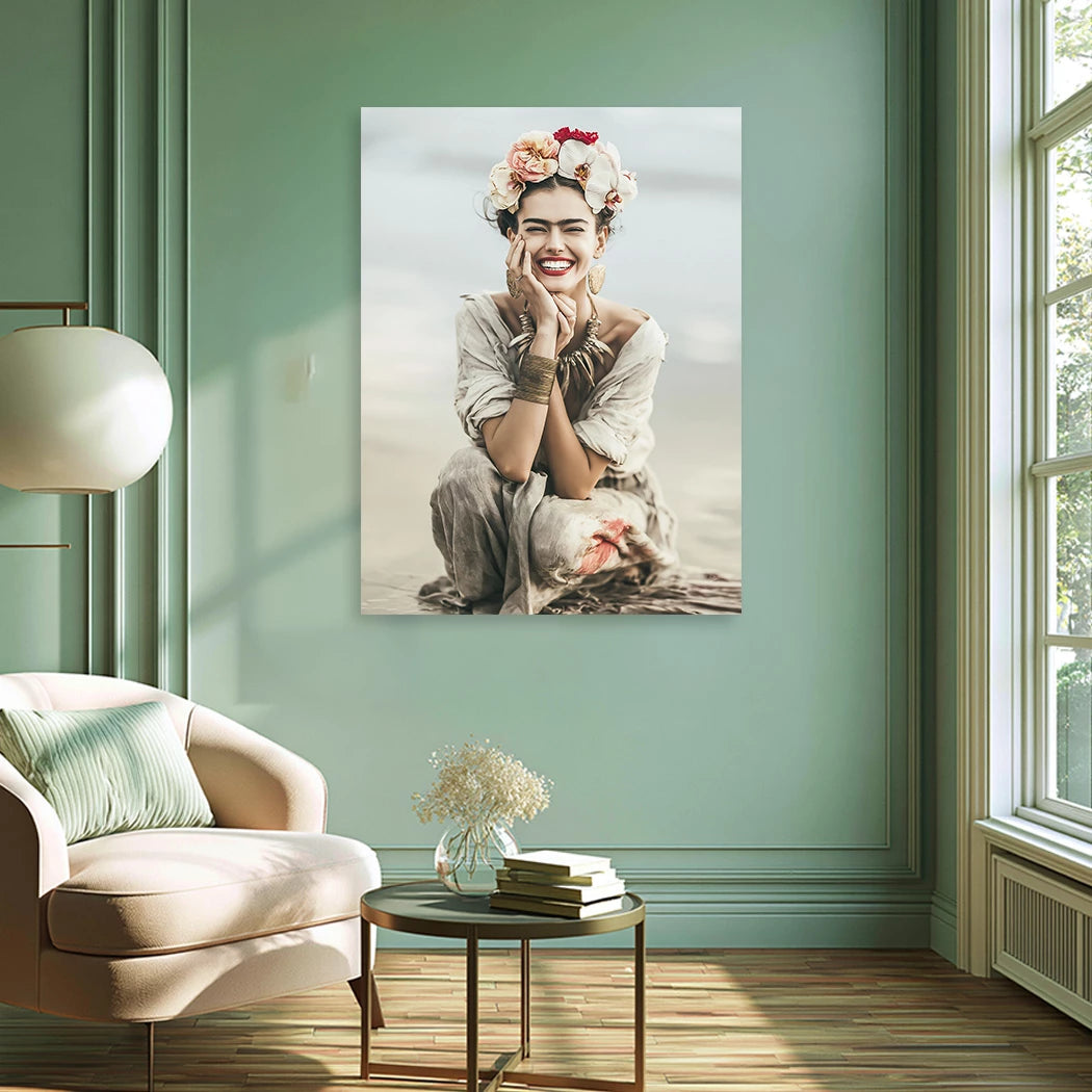 Frida Kahlo Summer Alu Dibond Wandbild