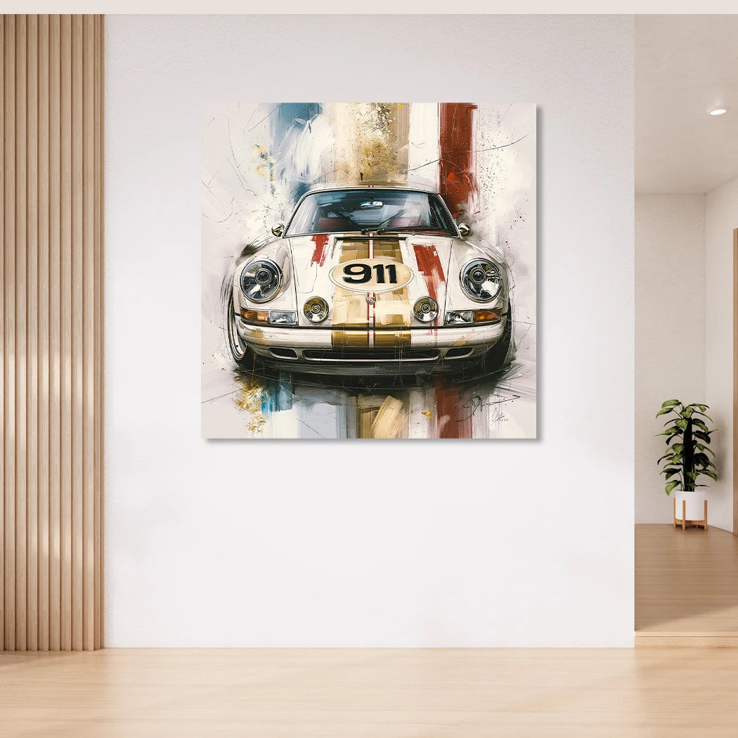Porsche 911 Racing Acrylglasbild