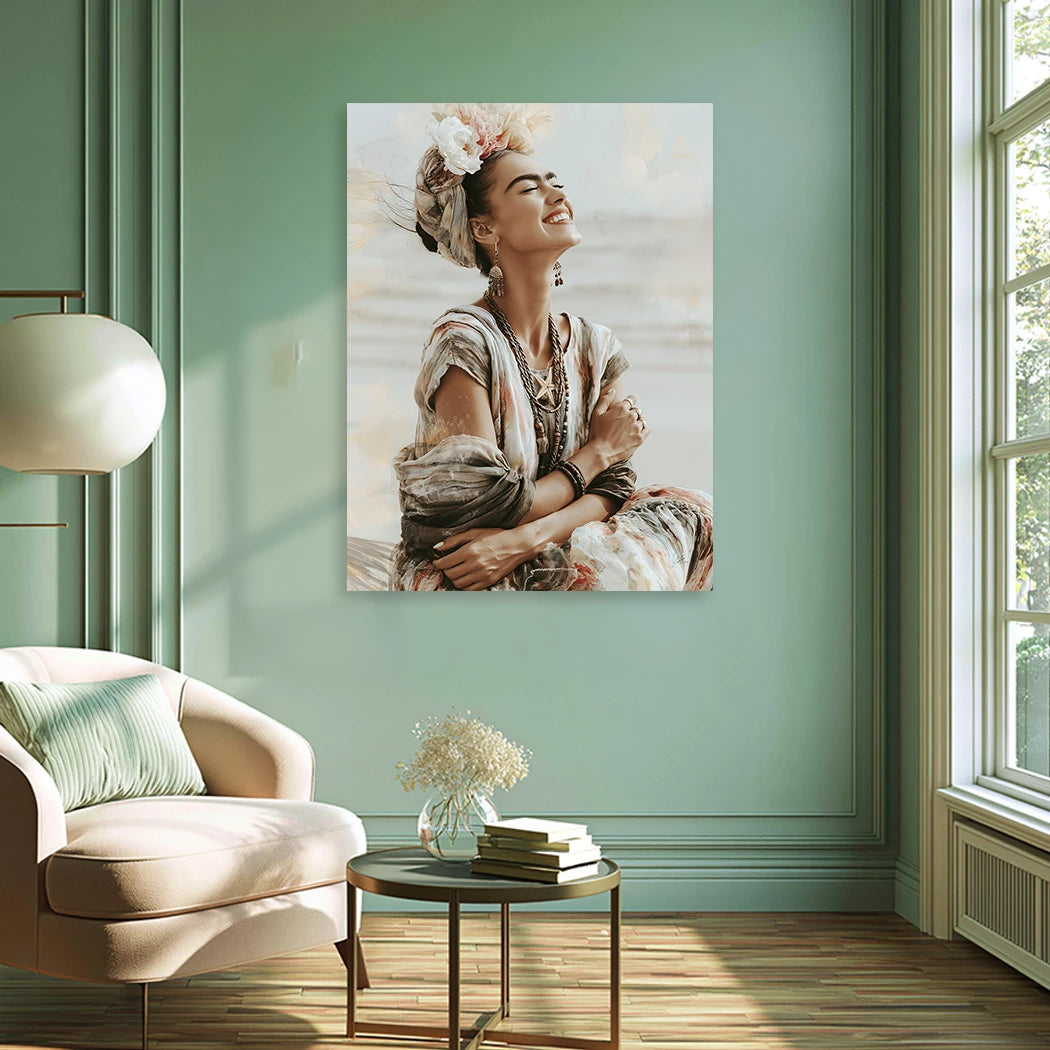 Frida Meeresglück Alu Dibond Wandbild