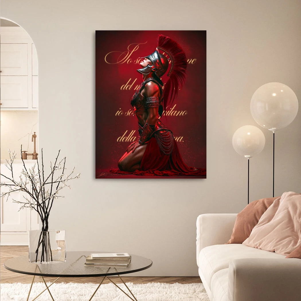 Rote Legionärin Leinwand Bild