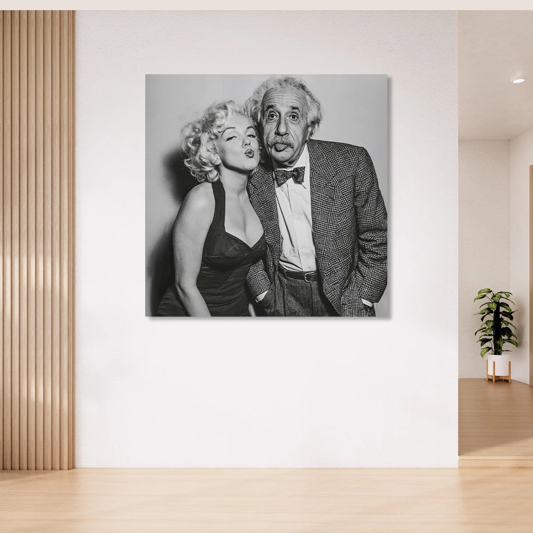 Einstein Monroe Twist Acrylglasbild