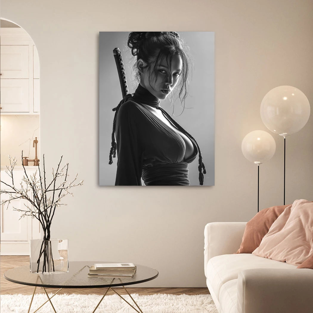Katana Queen Alu Dibond Wandbild